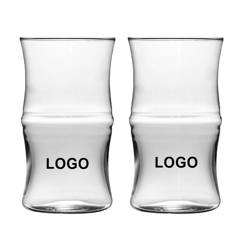 13oz Bamboo Shaped Drinking Glasses