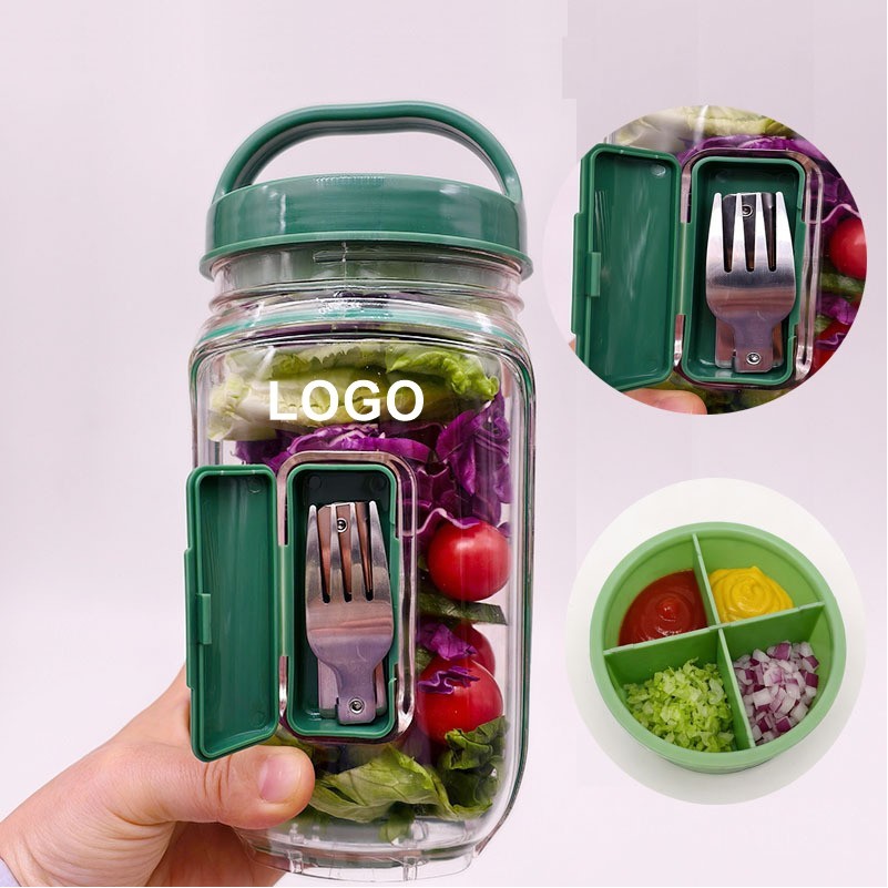 Plastic Salad Jar