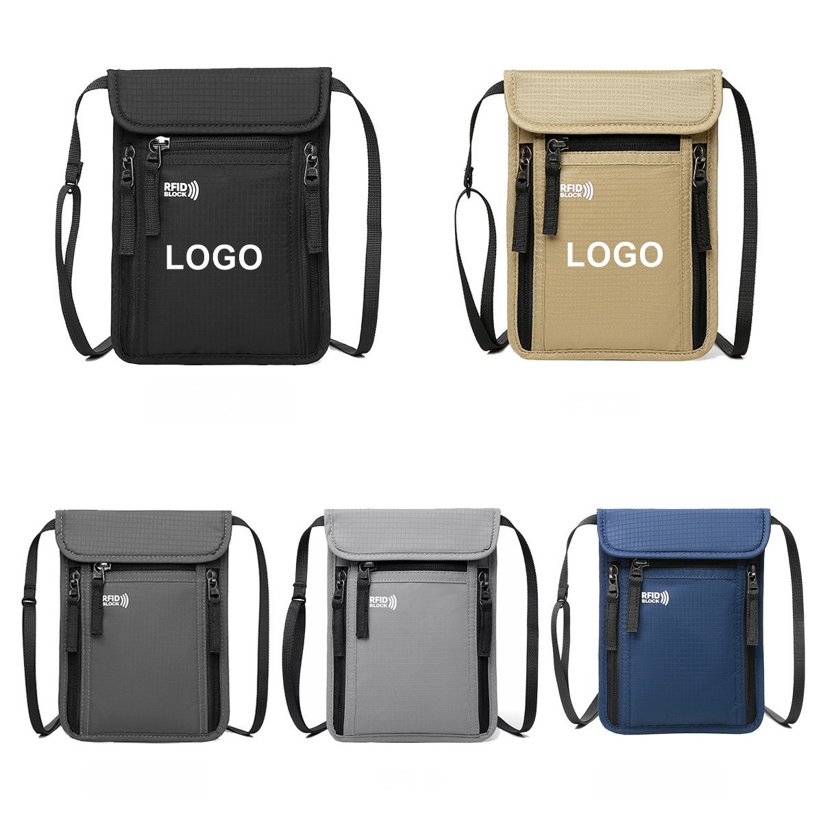 RFID Blocking Neck Passport Holder