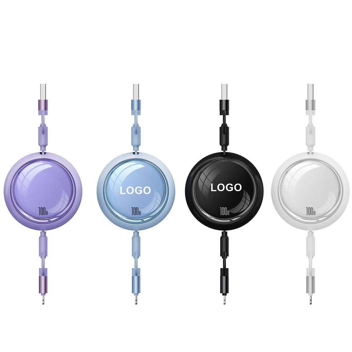 100W Retractable Charging Cable