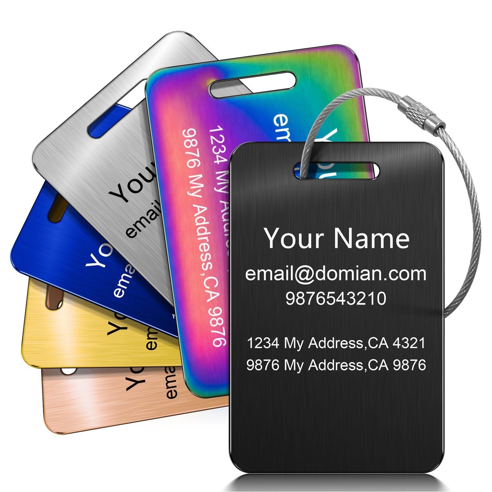 Stainless Steel Luggage Tag