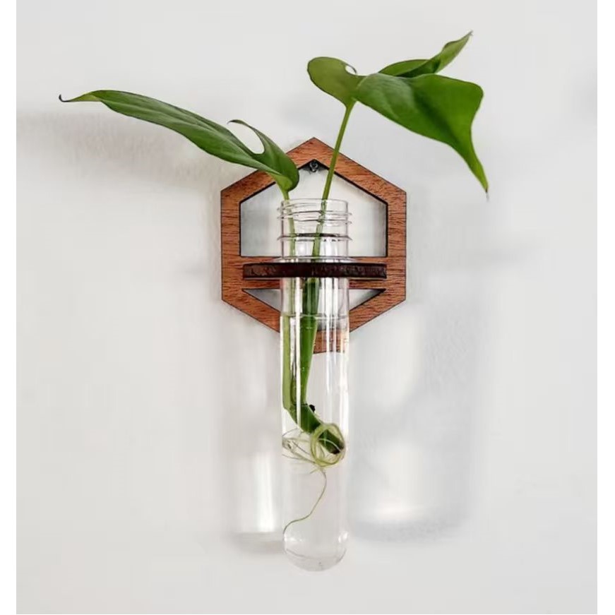 Wall Hanging Test Tube Planter Hydroponic Vase