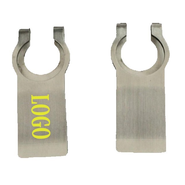 Silver Stainless Steel Wine Glass Holder Clip