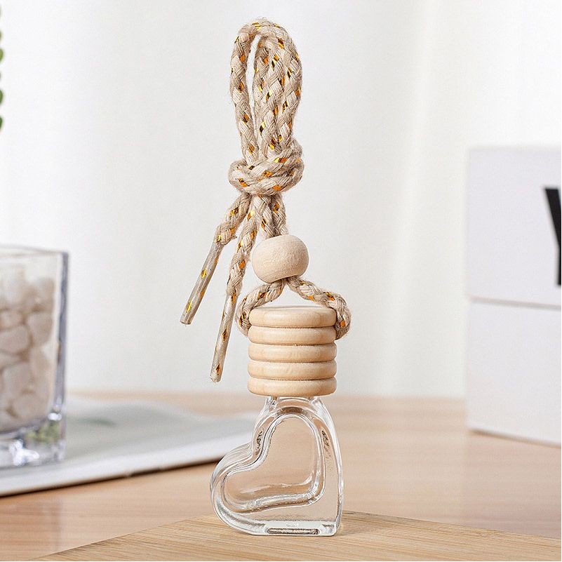 6ML Heart Shaped Hanging Car Diffuser Empty Bottle