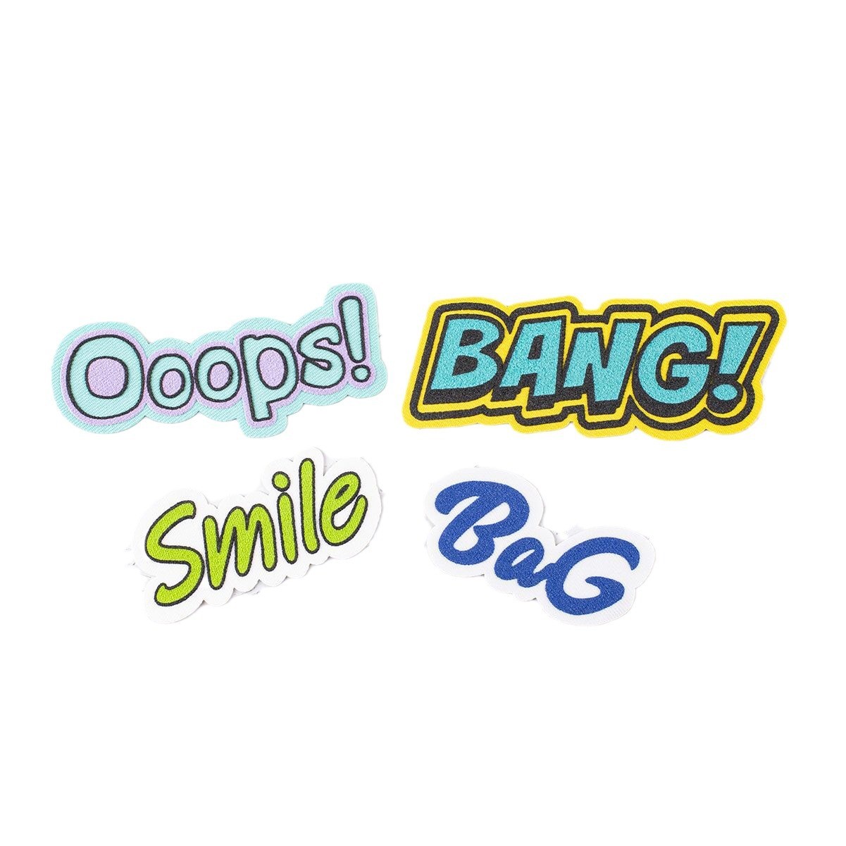 New 3D Irregular Letter Patches Self Adhesive Decorative Labels