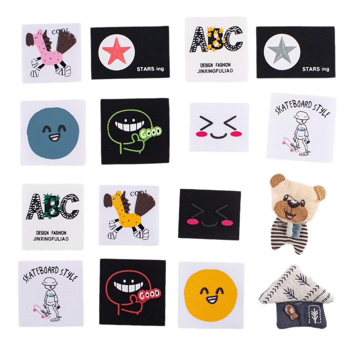 3D Printed Cloth Patches For Kids Clothing Decoration