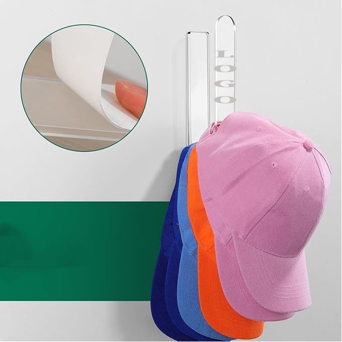 Clear Acrylic Wall Mounted Cap Holder